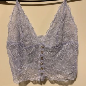 lace periwinkle bralette